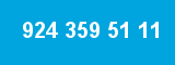 924 359 51 11 924 359 51 11